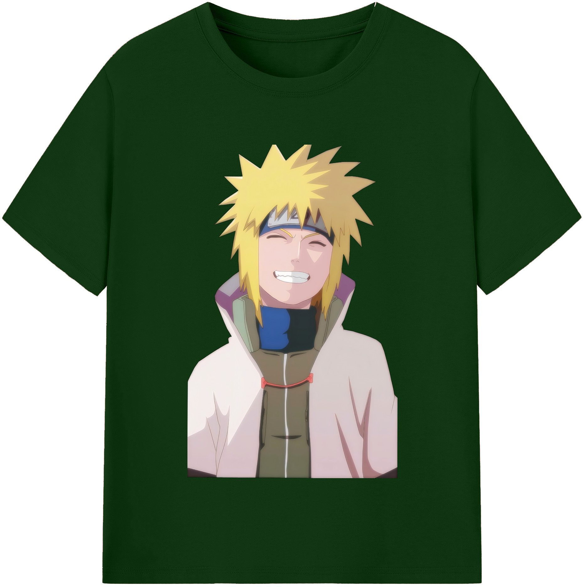 （画像用） NARUTO -ナルト- 波風 ミナト Namikaze Minato 綿100％半袖Tシャツ（フロントプリント）